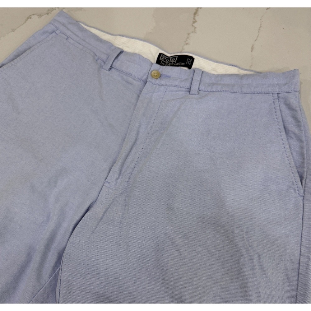 Polo by Ralph Lauren‎ Shorts Mens 36 Blue Chambray Golf Beachy Casual Vacation